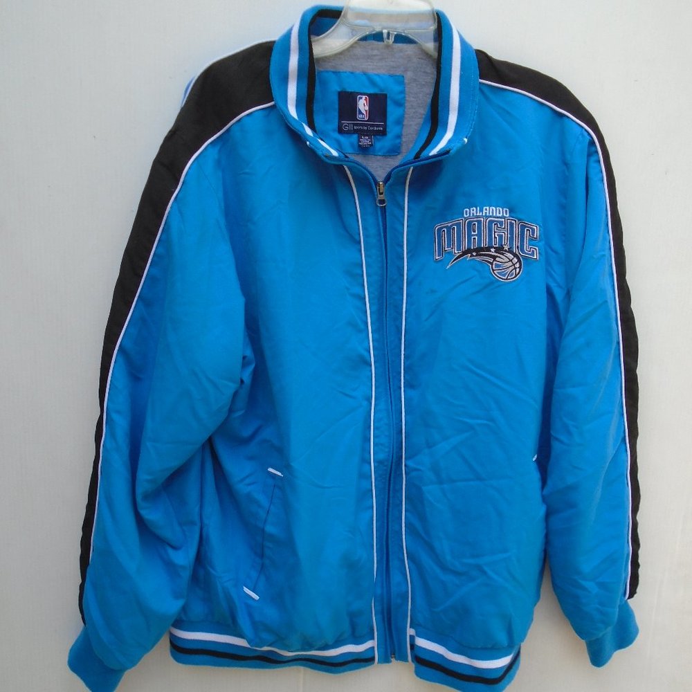 NBA GIII Sports Men's Orlando Magic Full-Zip Jacket Size L Blue